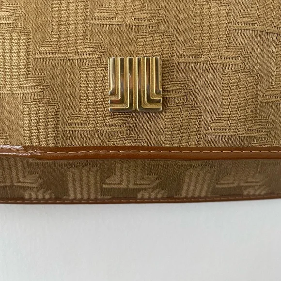 LANVIN Stamped Vintage Clutch Canvas Purse 👛 - Picture 11 of 14